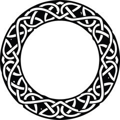 Irish Celtic Circle or Ring for Saint Patrick's Day - obrazy, fototapety, plakaty
