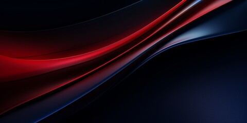 Abstract Red and Blue Waves on Dark Background, Computer Wallpaper, Design Asset. Generative AI.
