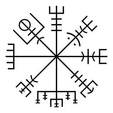 Vegvisir symbol icon