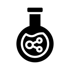 flask glyph icon