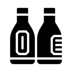 wine bottle glyph icon