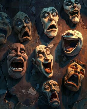 The Tragicomedy of Life: Masks in Spotlight