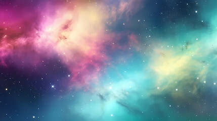 Soft rainbow colored bokeh background