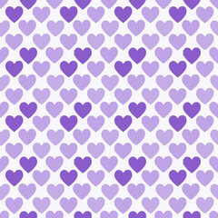 Seamless purple pattern with hearts.Love illustration