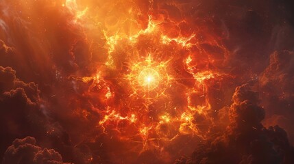 Nebular Inferno: Cosmic Eruption