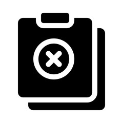 Obraz premium bad glyph icon