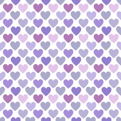 Seamless blue pattern with hearts.Love illustration