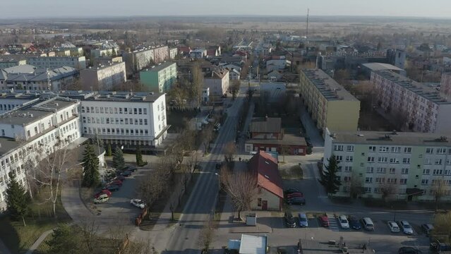 Beautiful Panorama Housing Estate Opoczno Aerial View Poland