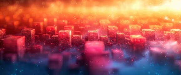 Obraz premium retro cube abstract background pattern, Desktop Wallpaper Backgrounds, Background HD For Designer