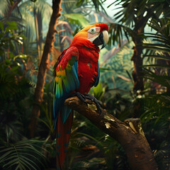 Obraz premium ARA parrot in the jungle
