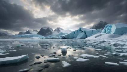 Zelfklevend Fotobehang the Northern Ice Landscape © LL. Zulfakar Hidayat