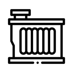 radiator line icon