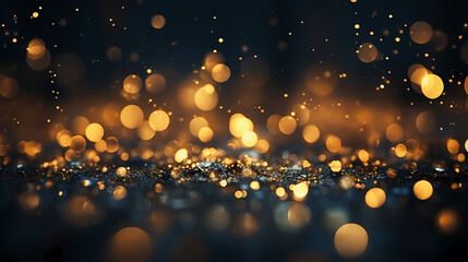 Luxurious golden bokeh background