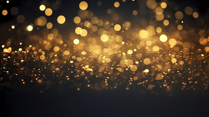 Luxurious golden bokeh background
