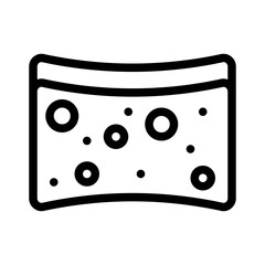 sponge line icon