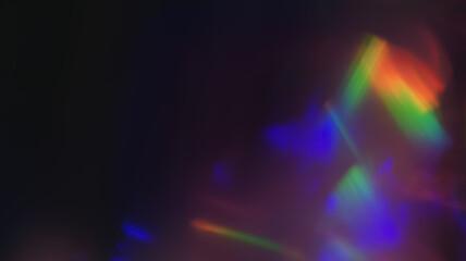 Colored Holographic Rainbow Flares - Mesmerizing Photo Overlay for Vibrant Designs