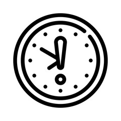 clock line icon