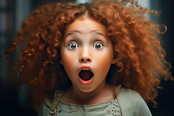 Shocked young girl, looking at camera with mouth wide open. Oh my god! Wow! Shocked young girl, looking at camera with mouth wide open. Oh my god! Wow! - obrazy, fototapety, plakaty