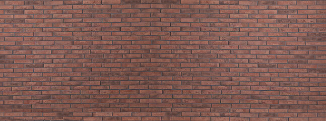 Color brick wall as background, banner design