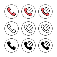 Call icon vector illustration. telephone sign and symbol. phone icon. contact us