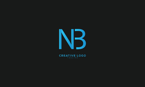 NB N3 Abstract initial monogram letter alphabet logo design