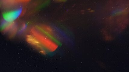 Dusted Holographic Rainbow Flares Overlay - Mesmerizing Texture with Vibrant Colors