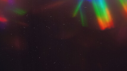 Dusted Holographic Rainbow Flares Overlay - Mesmerizing Texture with Vibrant Colors
