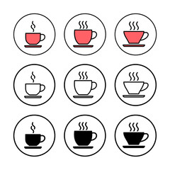 coffee cup icon vector illustration. cup a coffee sign and symbol