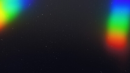 Fototapeta na wymiar Dusted Holographic Rainbow Flares Overlay - Mesmerizing Texture with Vibrant Colors