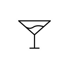 cocktail line icon