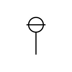 lollipop line icon