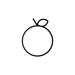 Obraz premium orange line icon