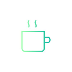 coffee cup gradient icon