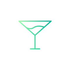cocktail gradient icon