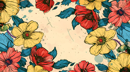 background with flowers