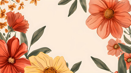 background with flowers