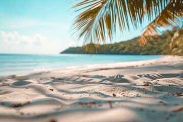 Beach wallpaper background, focus point to foreground and midground..