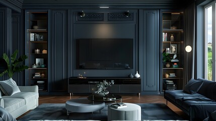 modern cabinet tv interior