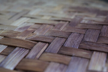 Woven bamboo is a craft from Indonesia