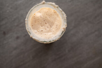 Close up of sourdough starter