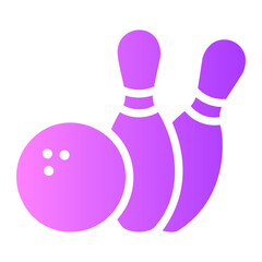 bowling Gradient icon