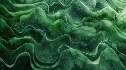 Abstract background of green organic lines. - obrazy, fototapety, plakaty
