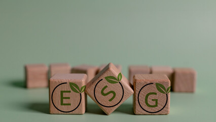 ESG Concepts on Environment, Society and Governance in sustainable organization with ESG acronym