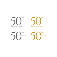 50th logo design, 50th anniversary logo design, vector, symbol, icon