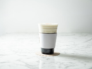 coffee cup with cream