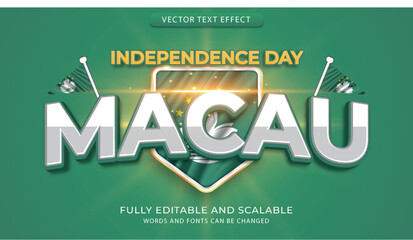 Editable text effects with the theme of independence day of world countries