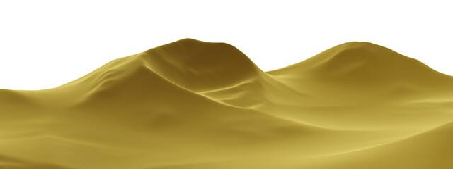 3D desert topography. Sand dune. - obrazy, fototapety, plakaty