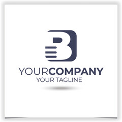 Vector letter b logo design template