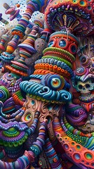 Fototapeta premium Psychedelic Surreal Organism