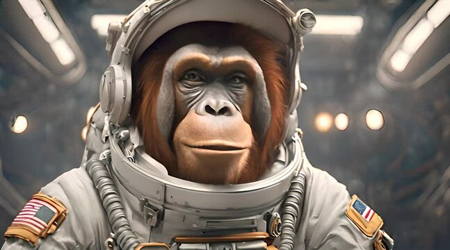 animation concept of an orangutan